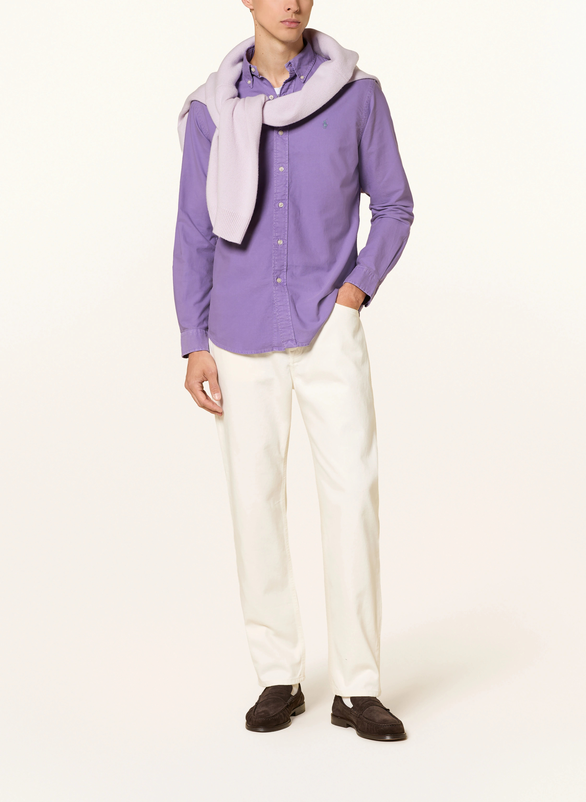 POLO RALPH LAUREN Oxfordhemd Custom Fit – LILA
