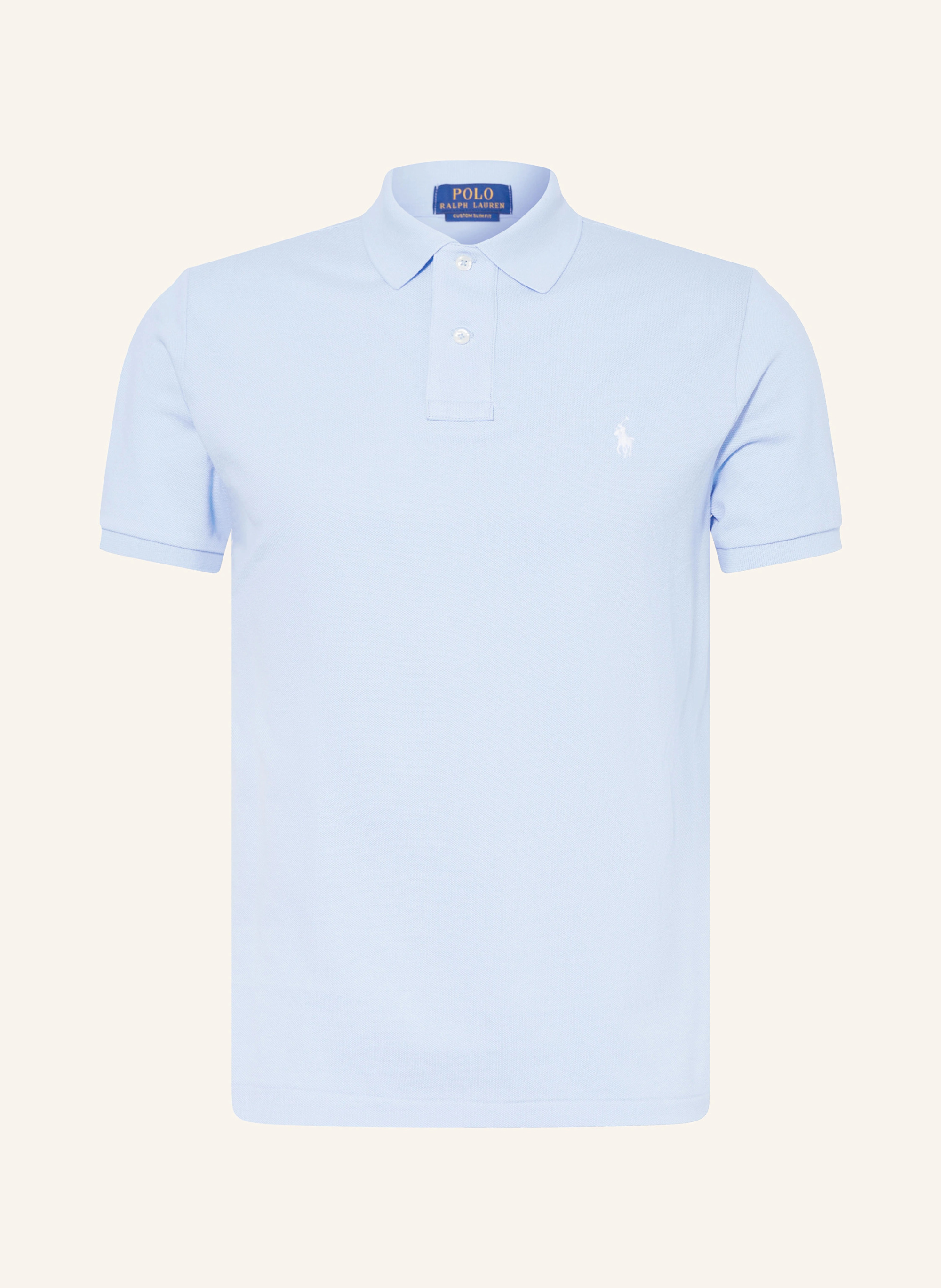 POLO RALPH LAUREN Piqué-Poloshirt Custom Slim Fit – EISBLAU