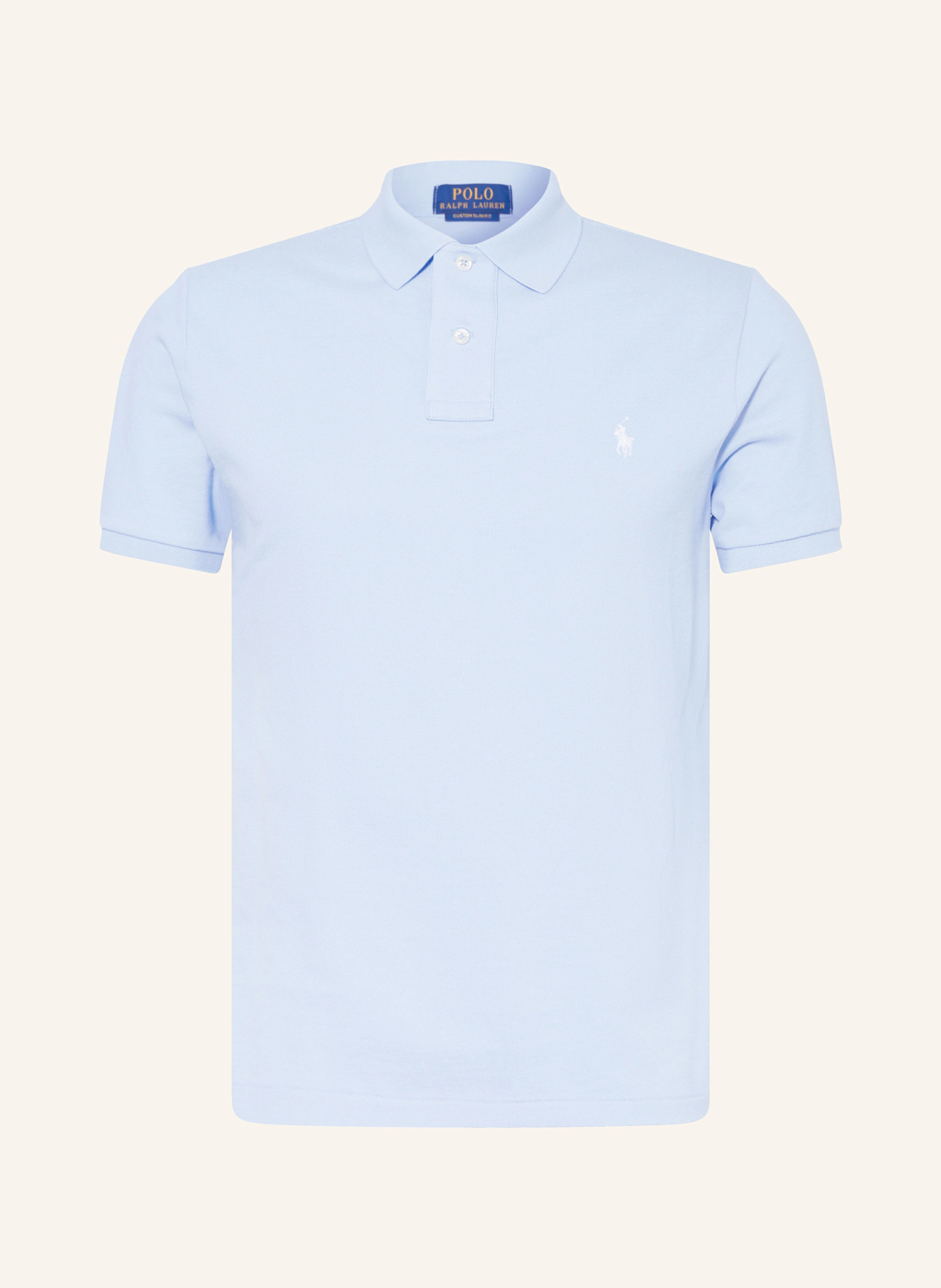 POLO RALPH LAUREN Piqué-Poloshirt Custom Slim Fit – EISBLAU