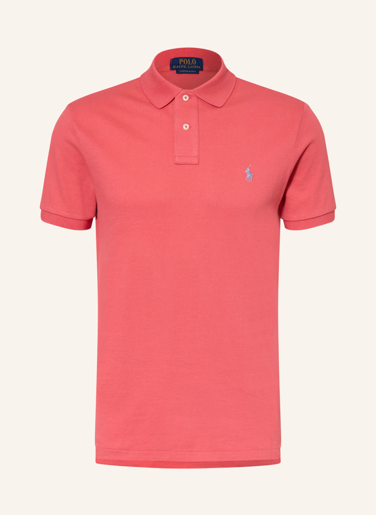 POLO RALPH LAUREN Piqué-Poloshirt Custom Slim Fit – HELLROT