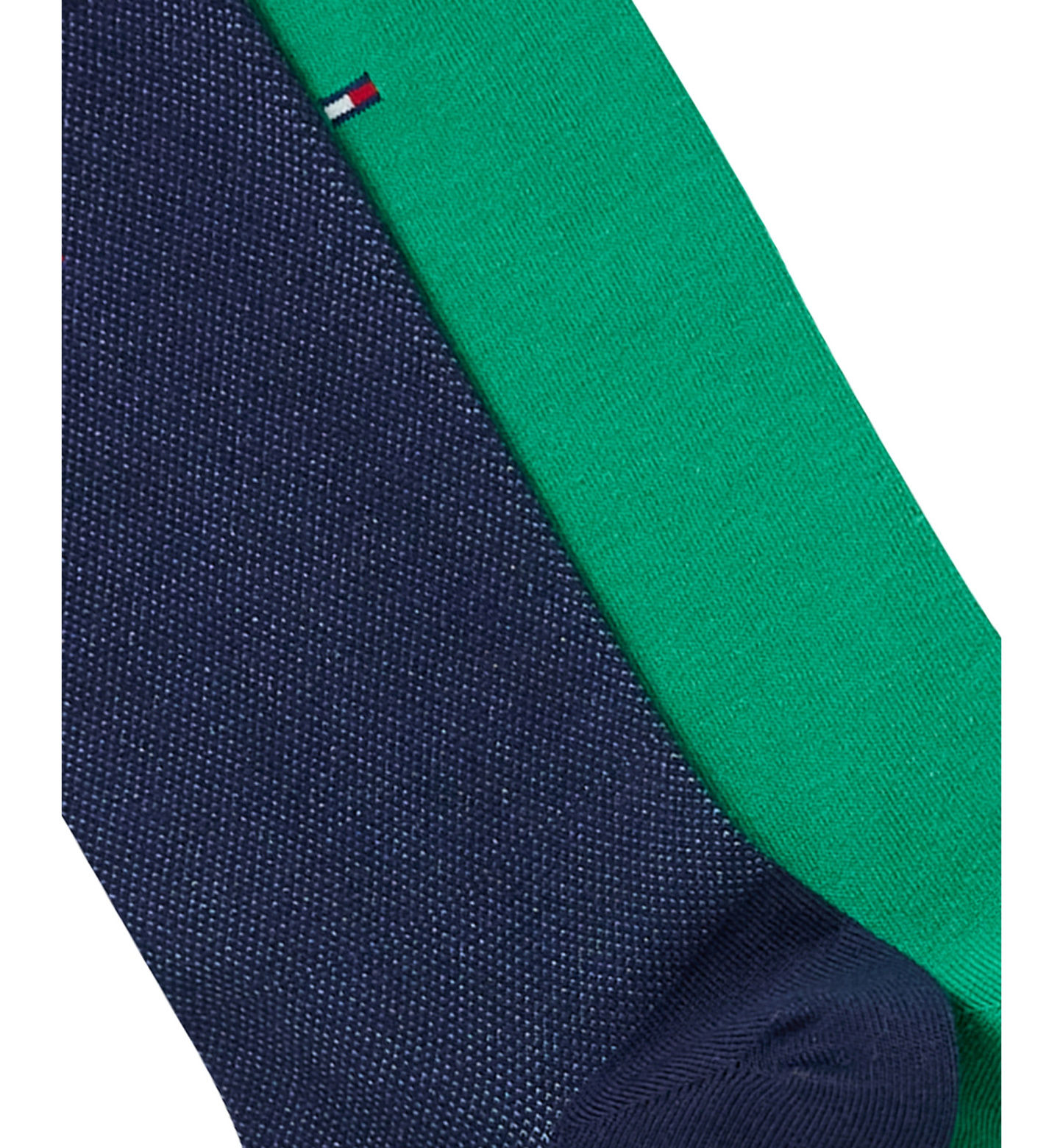Tommy Hilfiger Men's Dress Reinforced Heel Crew Socks, 2-Pack - Navy/Green