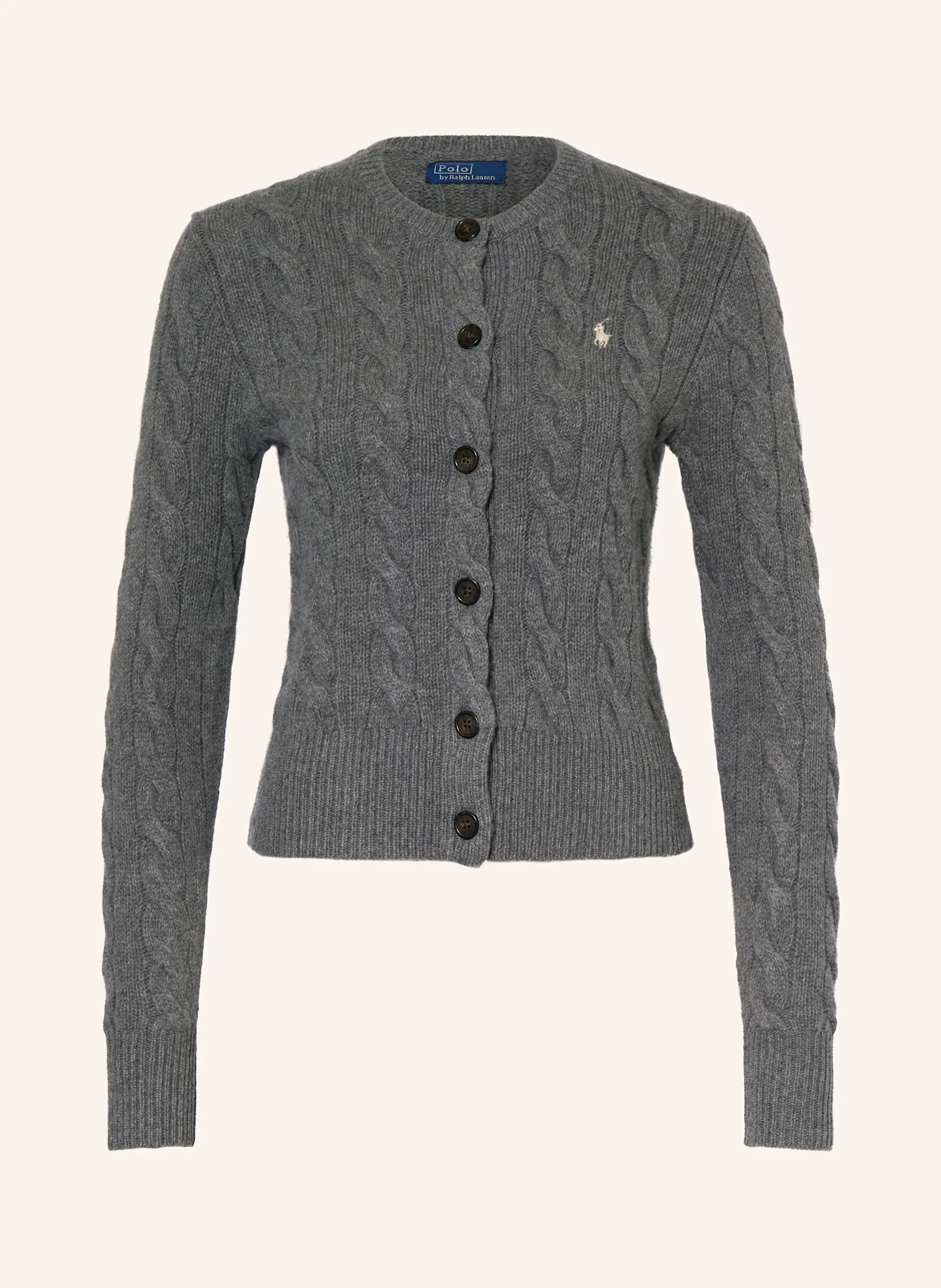 POLO RALPH LAUREN Strickjacke – GRAU
