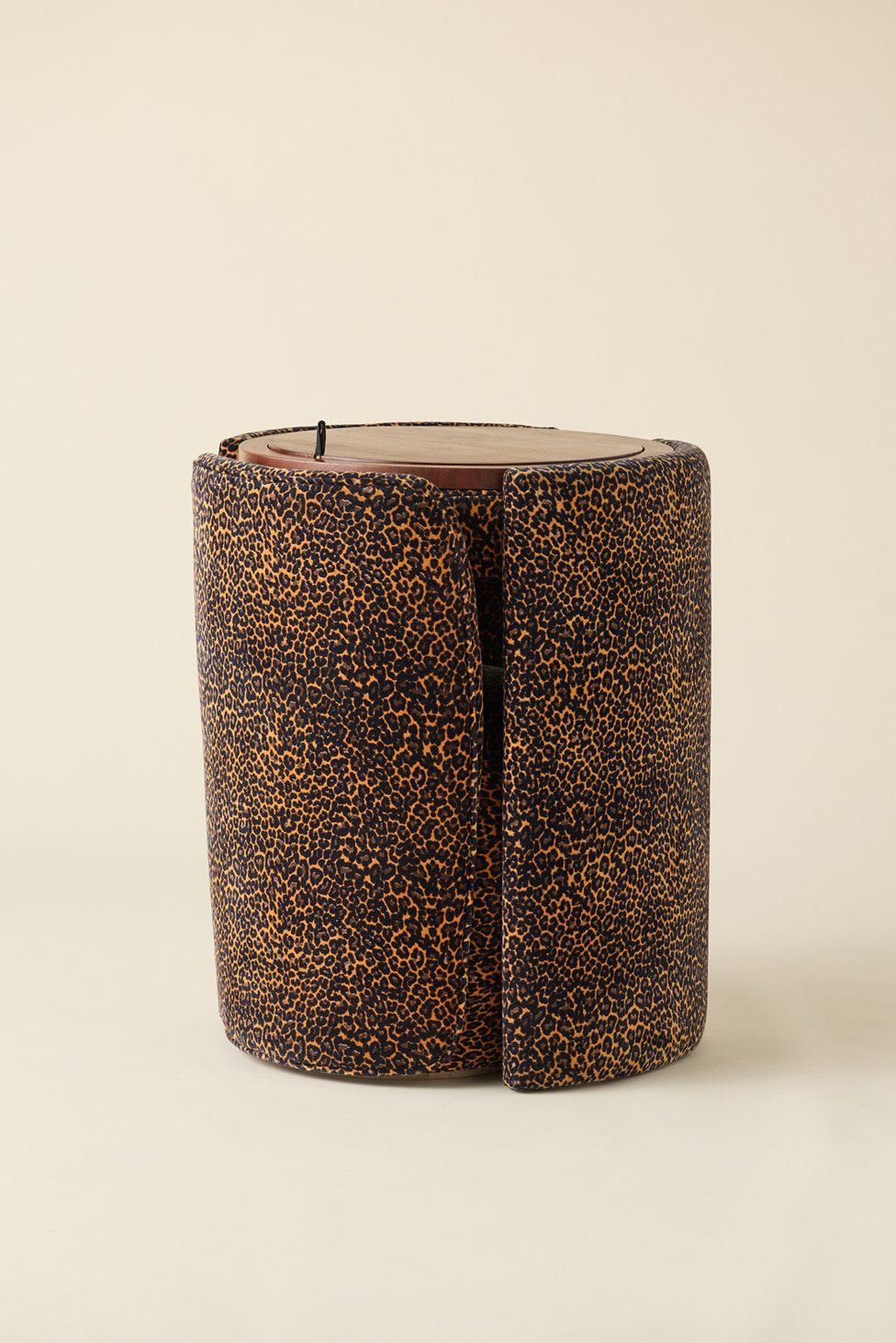 Jane Upholstered Vanity & Stool Set - Leopard