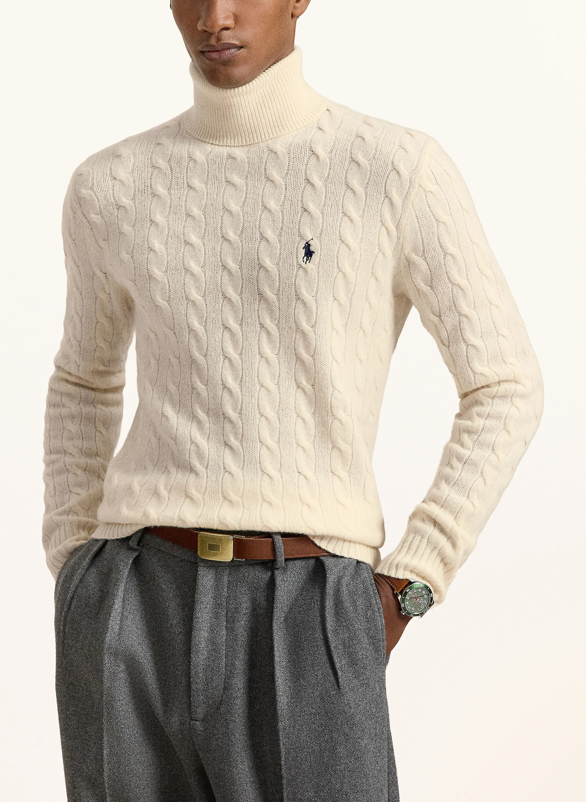 POLO RALPH LAUREN Rollkragenpullover – CREME