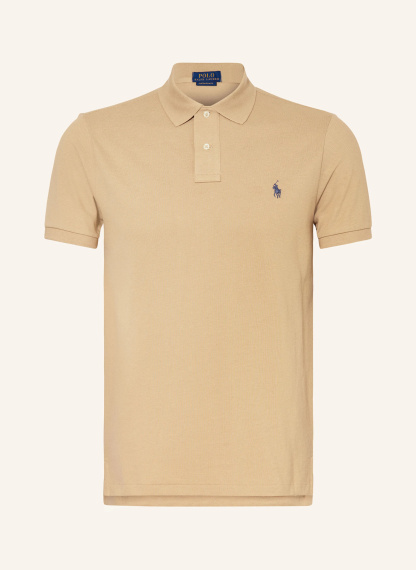 POLO RALPH LAUREN Piqué-Poloshirt Custom Slim Fit – HELLBRAUN (1)