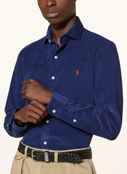 POLO RALPH LAUREN Cordhemd Custom Fit – BLAU