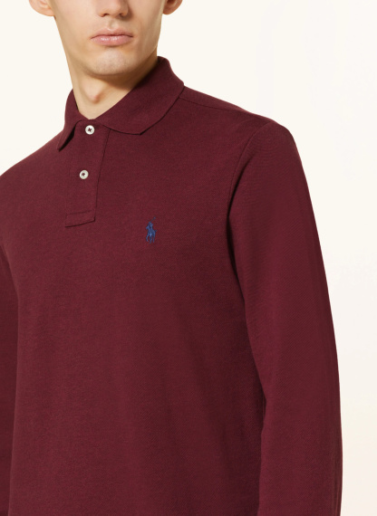 POLO RALPH LAUREN Piqué-Poloshirt Custom Slim Fit – DUNKELROT