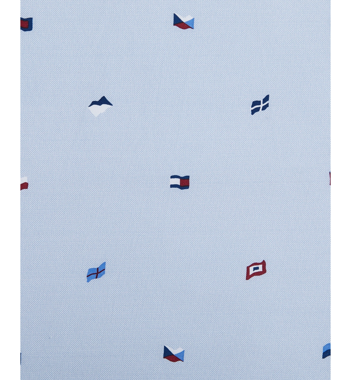 Tommy Hilfiger Printed 200-Thread Count Cotton Percale Sheet Set - Nautical Flag Blue