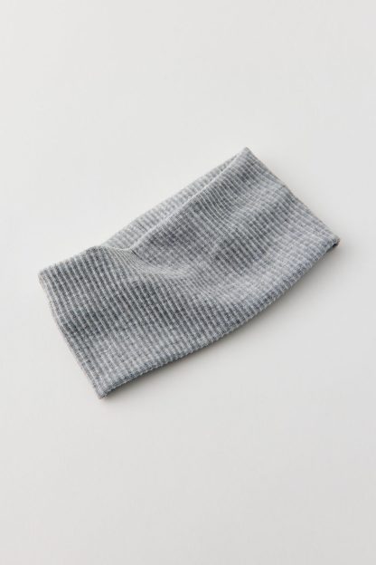Ribbed Soft Headband - Heather Grey