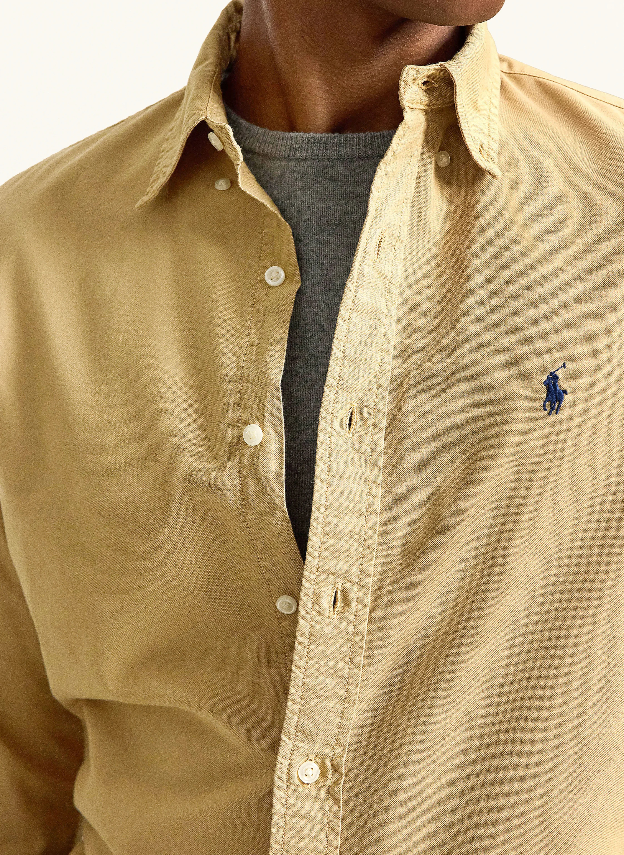 POLO RALPH LAUREN Oxfordhemd Custom Fit – CAMEL