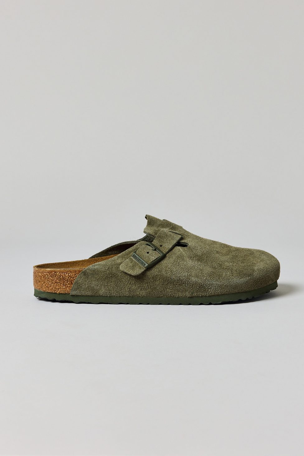 Birkenstock Men's Boston Suede Clogs - Thyme