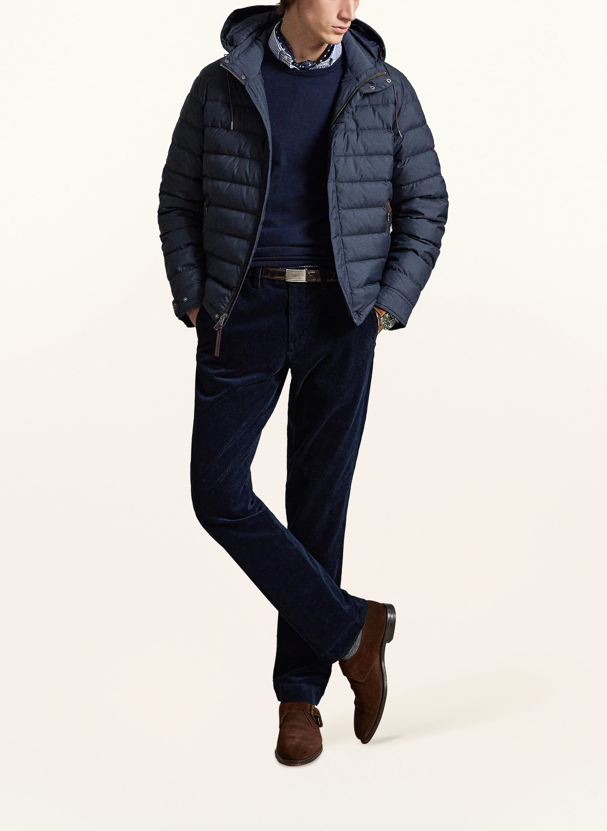 POLO RALPH LAUREN Cordchino Stretch Straight Fit – DUNKELBLAU