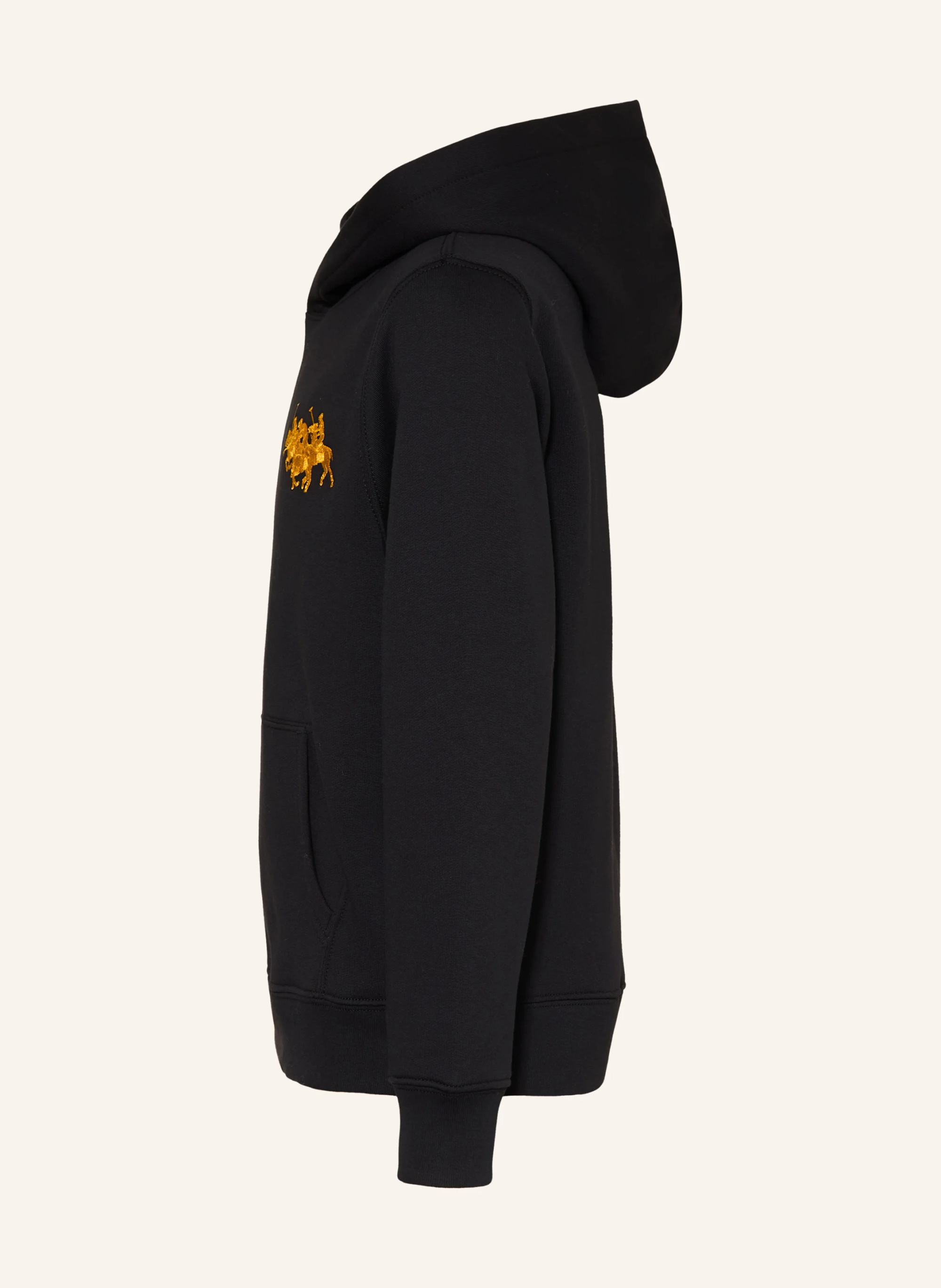 POLO RALPH LAUREN Hoodie – SCHWARZ / DUNKELGELB