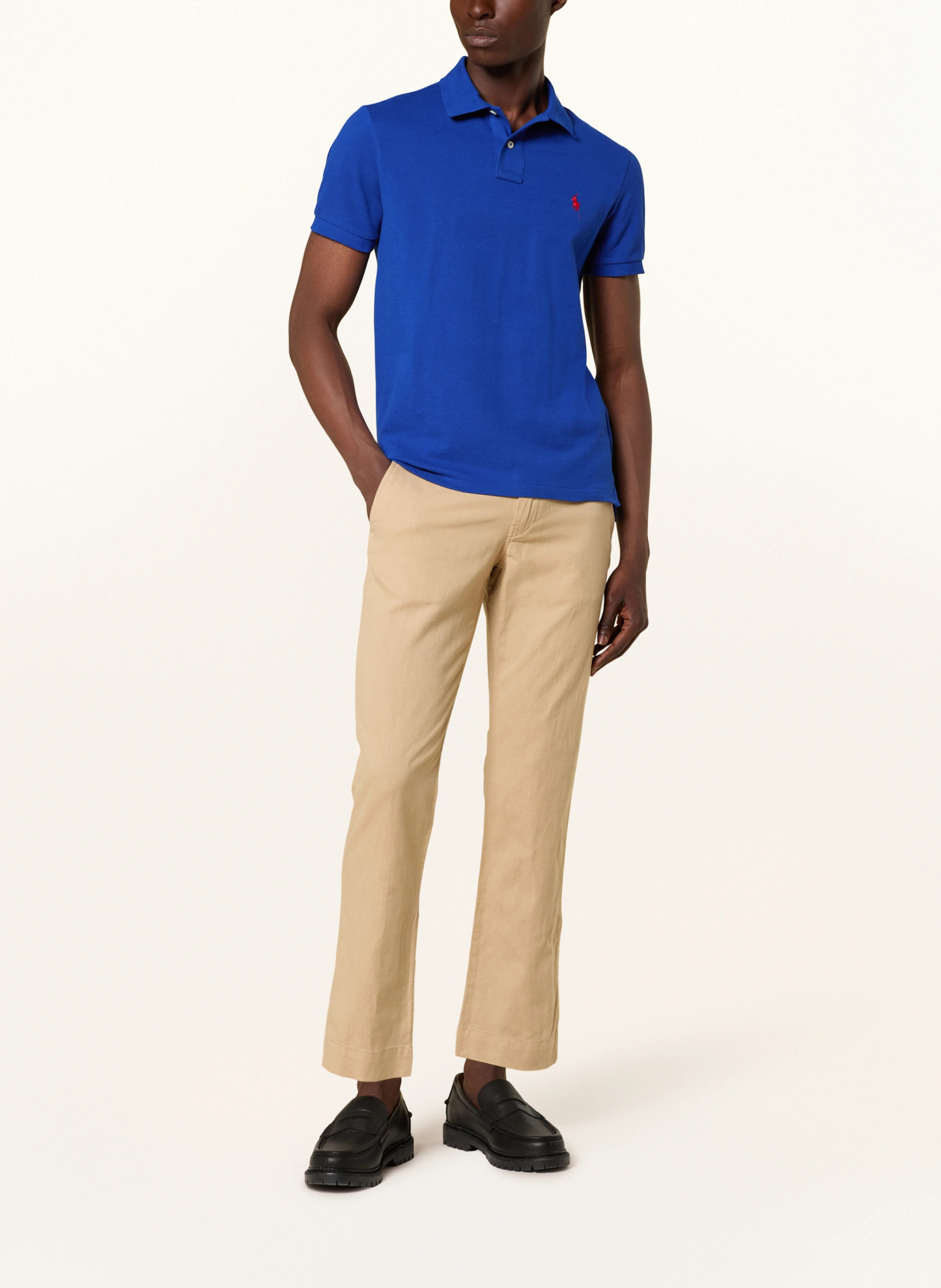 POLO RALPH LAUREN Piqué-Poloshirt Custom Slim Fit – BLAU