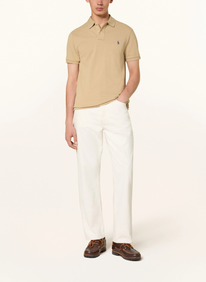 POLO RALPH LAUREN Piqué-Poloshirt Custom Slim Fit – HELLBRAUN (1)