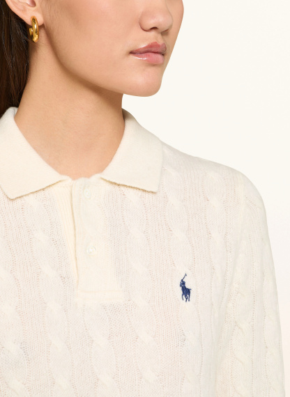 POLO RALPH LAUREN Strick-Poloshirt – ECRU
