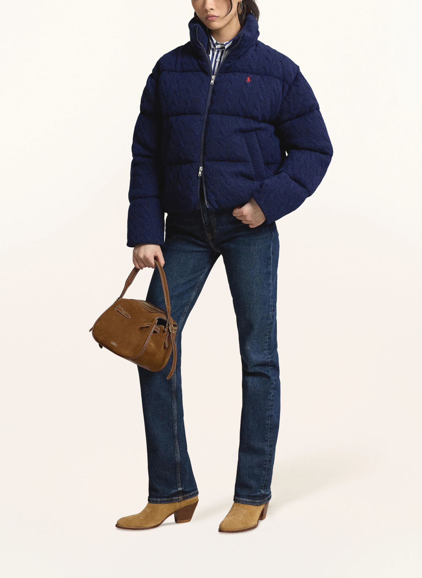 POLO RALPH LAUREN Steppjacke – DUNKELBLAU / ROT
