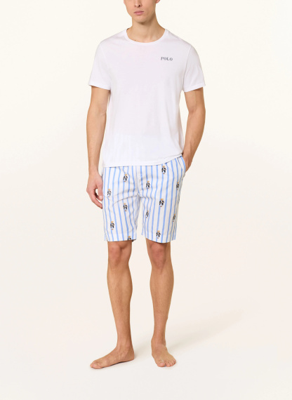 POLO RALPH LAUREN Lounge-Shorts – HELLBLAU / DUNKELBLAU / WEISS