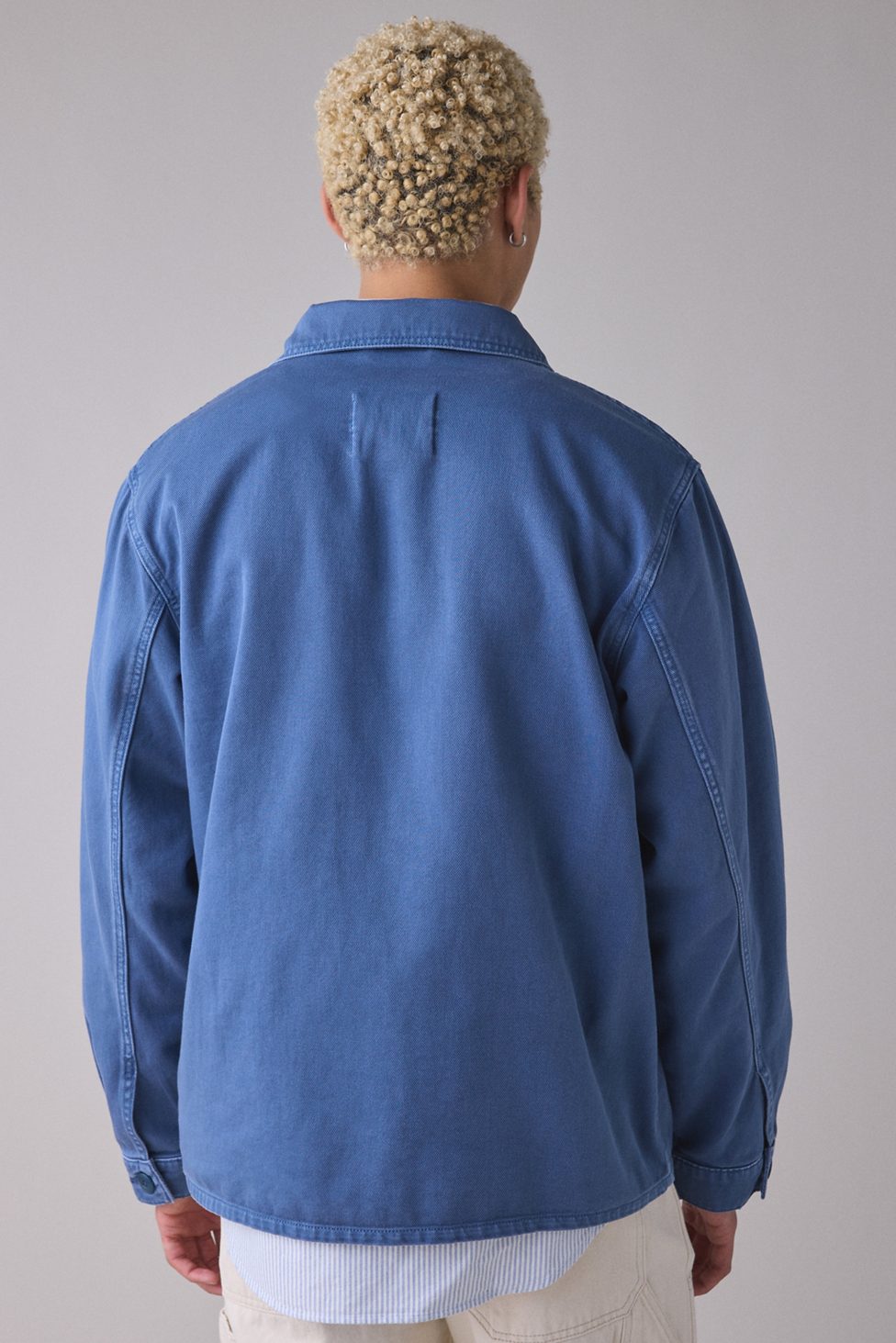 BDG Washed French Chore Jacket - Blue