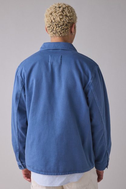 BDG Washed French Chore Jacket - Blue