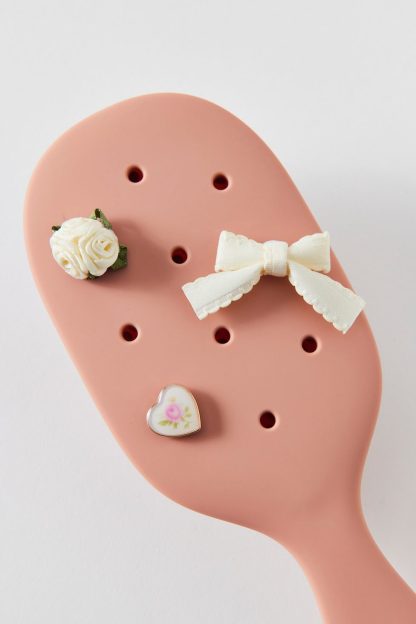 KITSCH KitschPop Paddle Brush & Charm Set - Terra Cotta