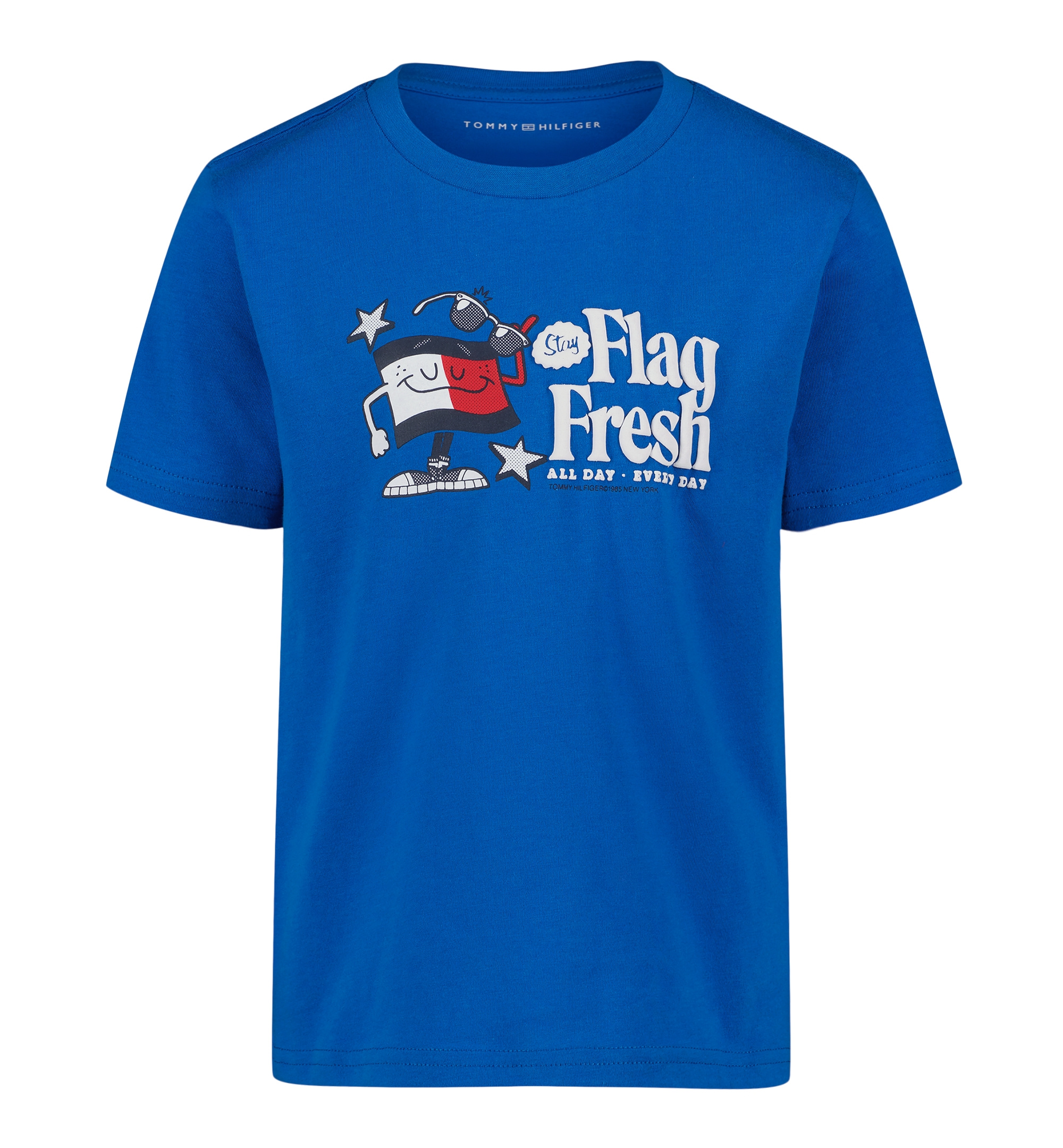 Tommy Hilfiger Boys' 2T-7 Flag Fresh Short-Sleeve T-Shirt - Strong Blue