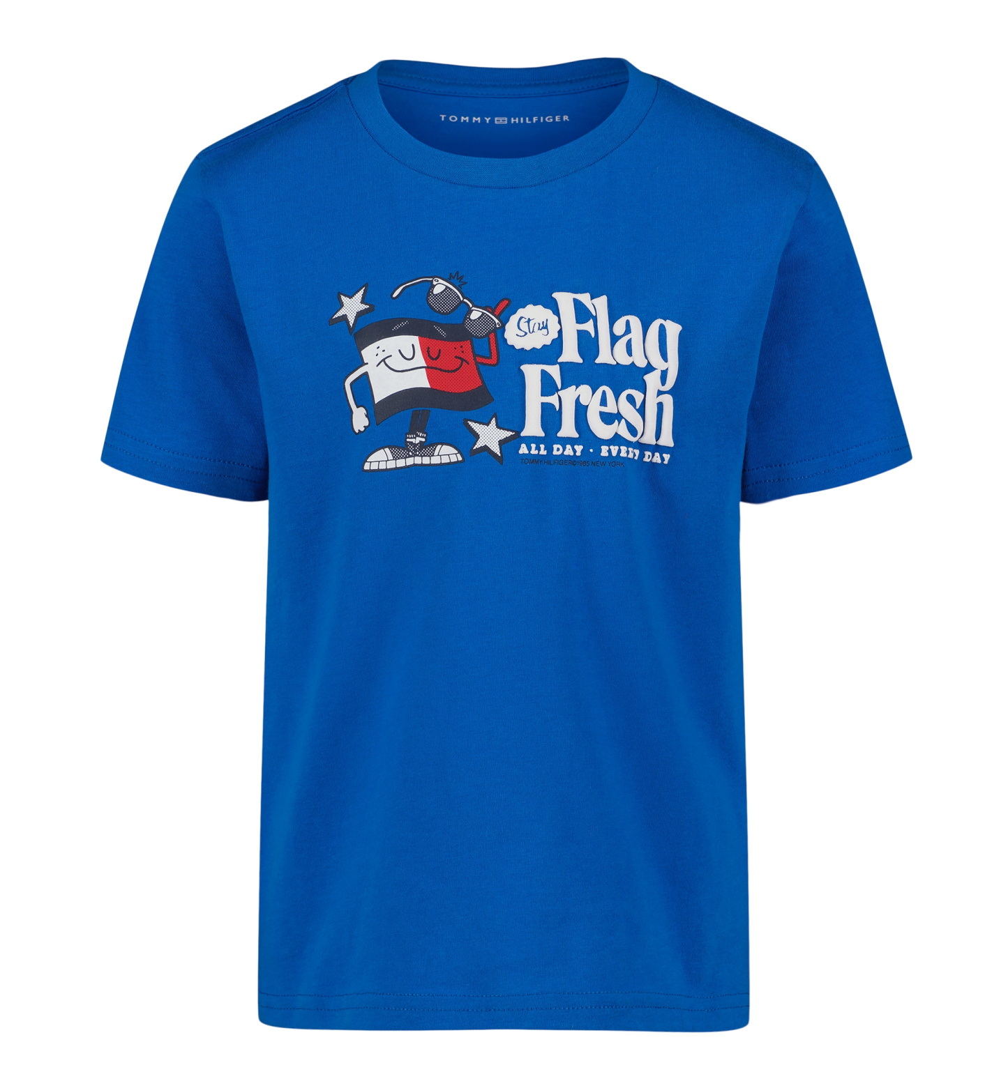 Tommy Hilfiger Boys' 2T-7 Flag Fresh Short-Sleeve T-Shirt - Strong Blue