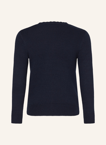POLO RALPH LAUREN Pullover – DUNKELBLAU / BRAUN / WEISS