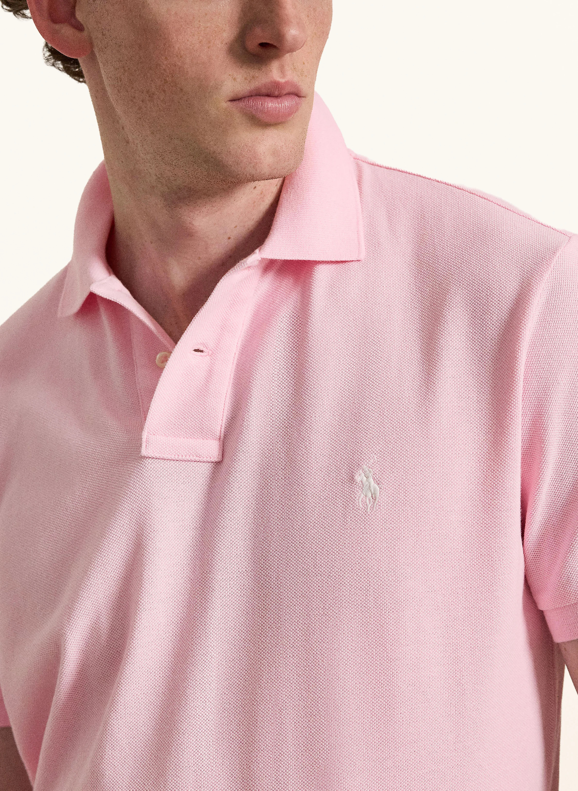 POLO RALPH LAUREN Piqué-Poloshirt Custom Slim Fit – ROSA (1)
