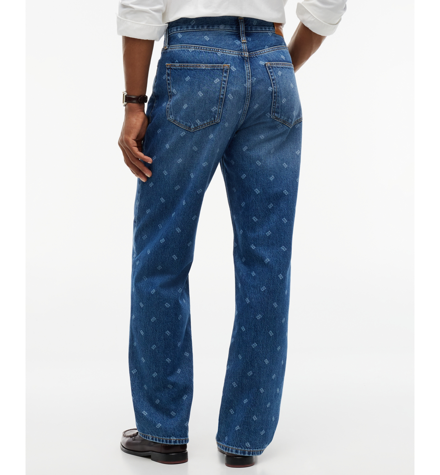 Tommy Hilfiger Men's American Icons Straight-Leg Relaxed-Fit Jeans, Macy’s Exclusive - Medium Wash