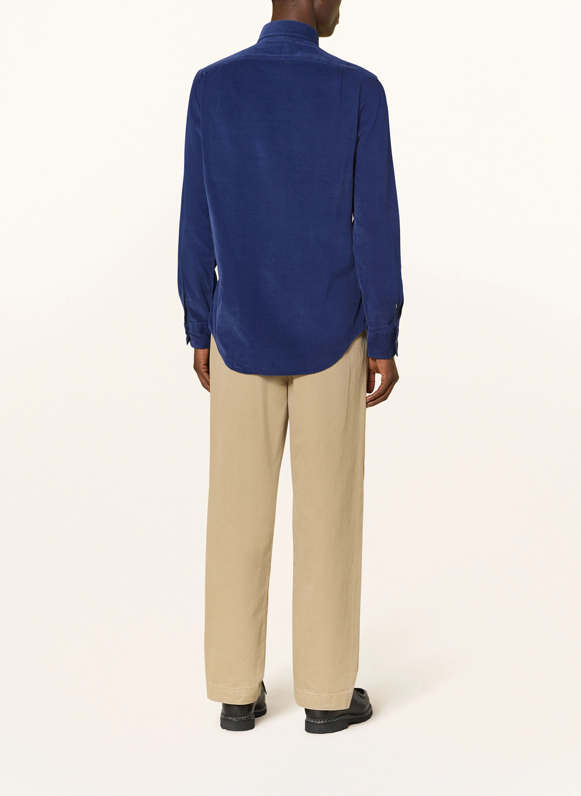 POLO RALPH LAUREN Cordhemd Custom Fit – BLAU