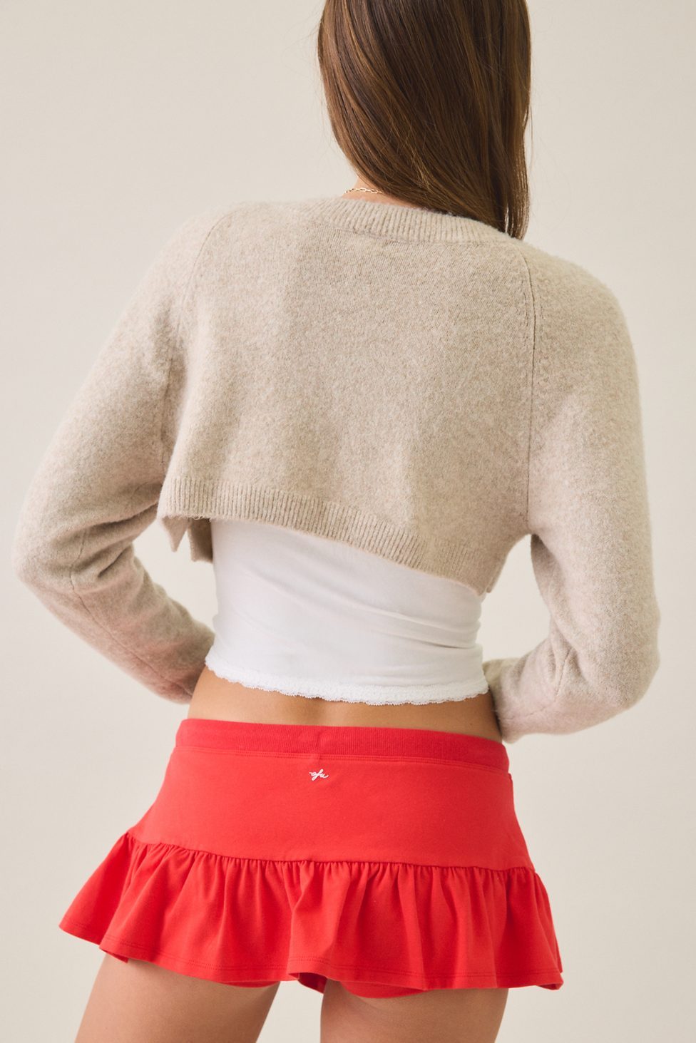 Out From Under Bec Game Day Pocket Low-Rise Mini Skort - Red