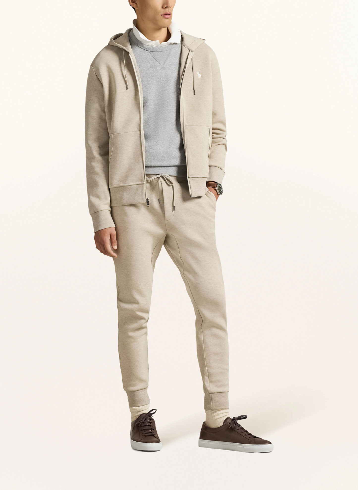 POLO RALPH LAUREN Sweatjacke – HELLBRAUN