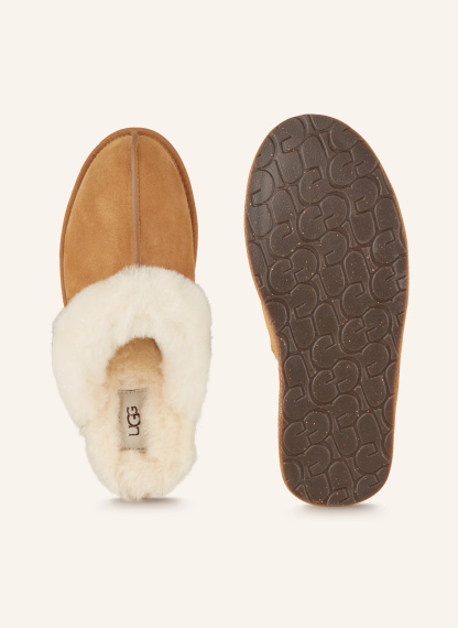 UGG Hausschuhe SCUFFETTE II – COGNAC / ECRU