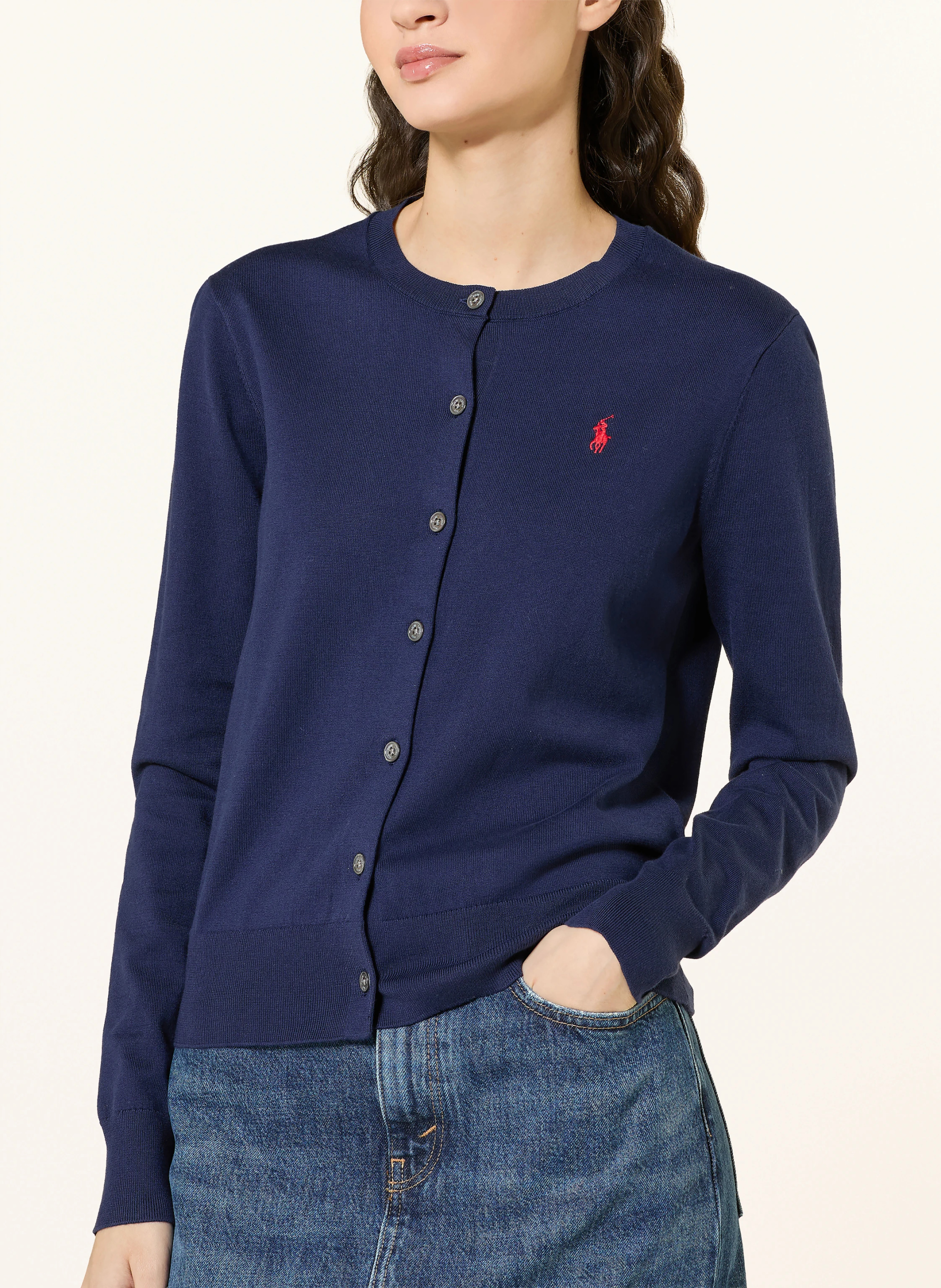 POLO RALPH LAUREN Strickjacke – DUNKELBLAU