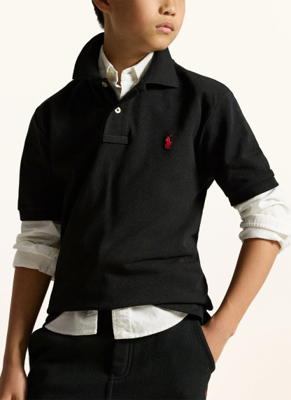 POLO RALPH LAUREN Piqué-Poloshirt Classic Fit – SCHWARZ