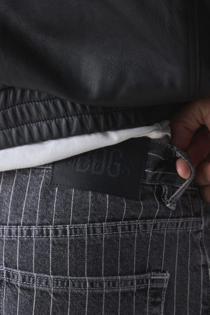 BDG Nitro Pinstripe Baggy Fit Jeans - Black Pinstripe