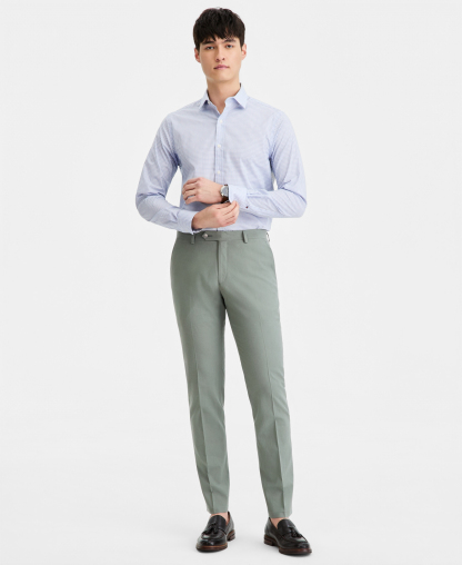 Tommy Hilfiger Men's Modern-Fit Linen Pants - Sage