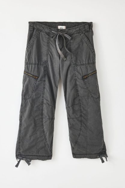 BDG Sidekick Crop Cotton Utility Pants - Black