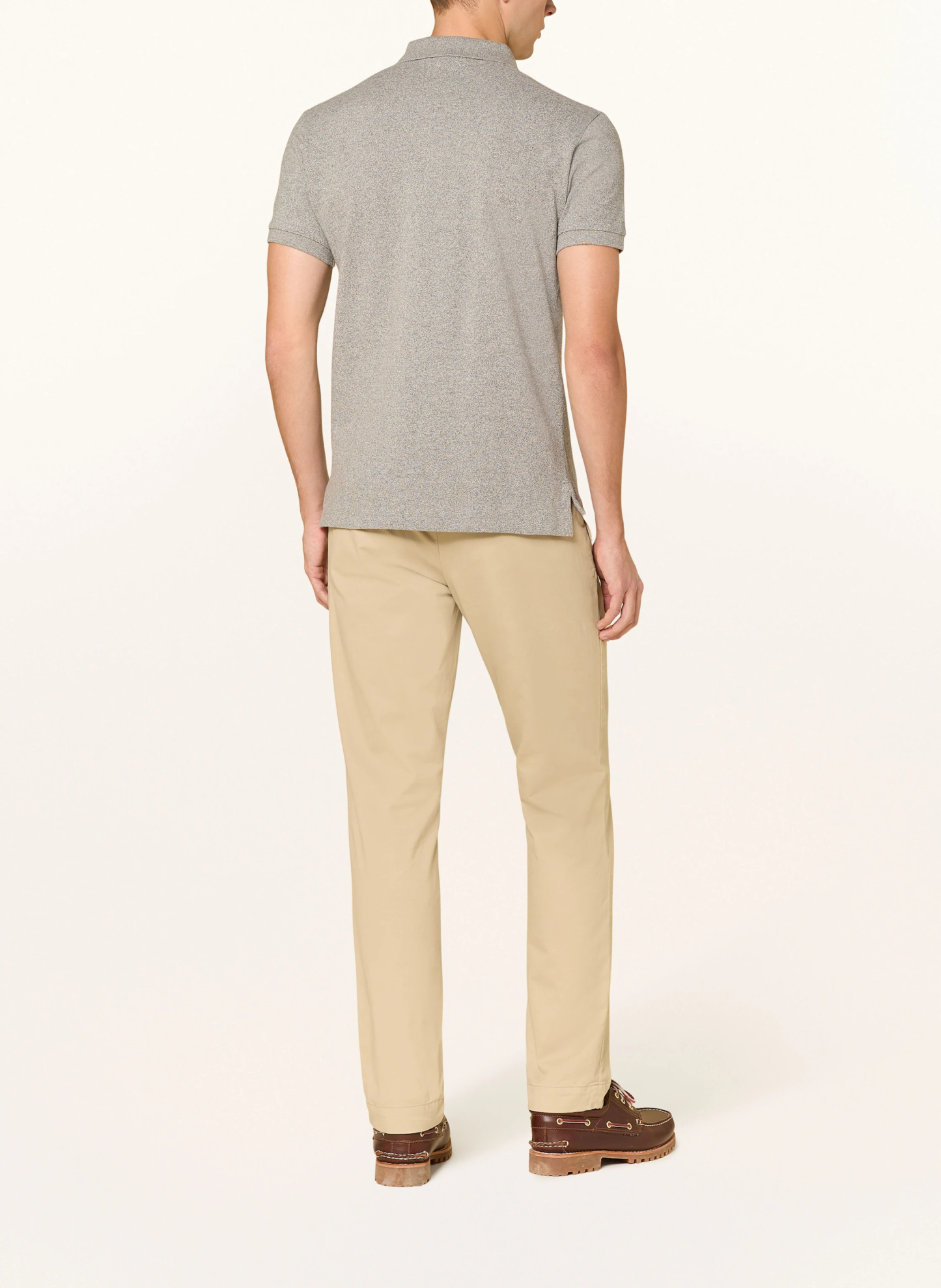 POLO RALPH LAUREN Piqué-Poloshirt Slim Fit – GRAU MELIERT