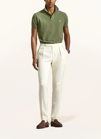 POLO RALPH LAUREN Piqué-Poloshirt Custom Slim Fit – KHAKI / CREME