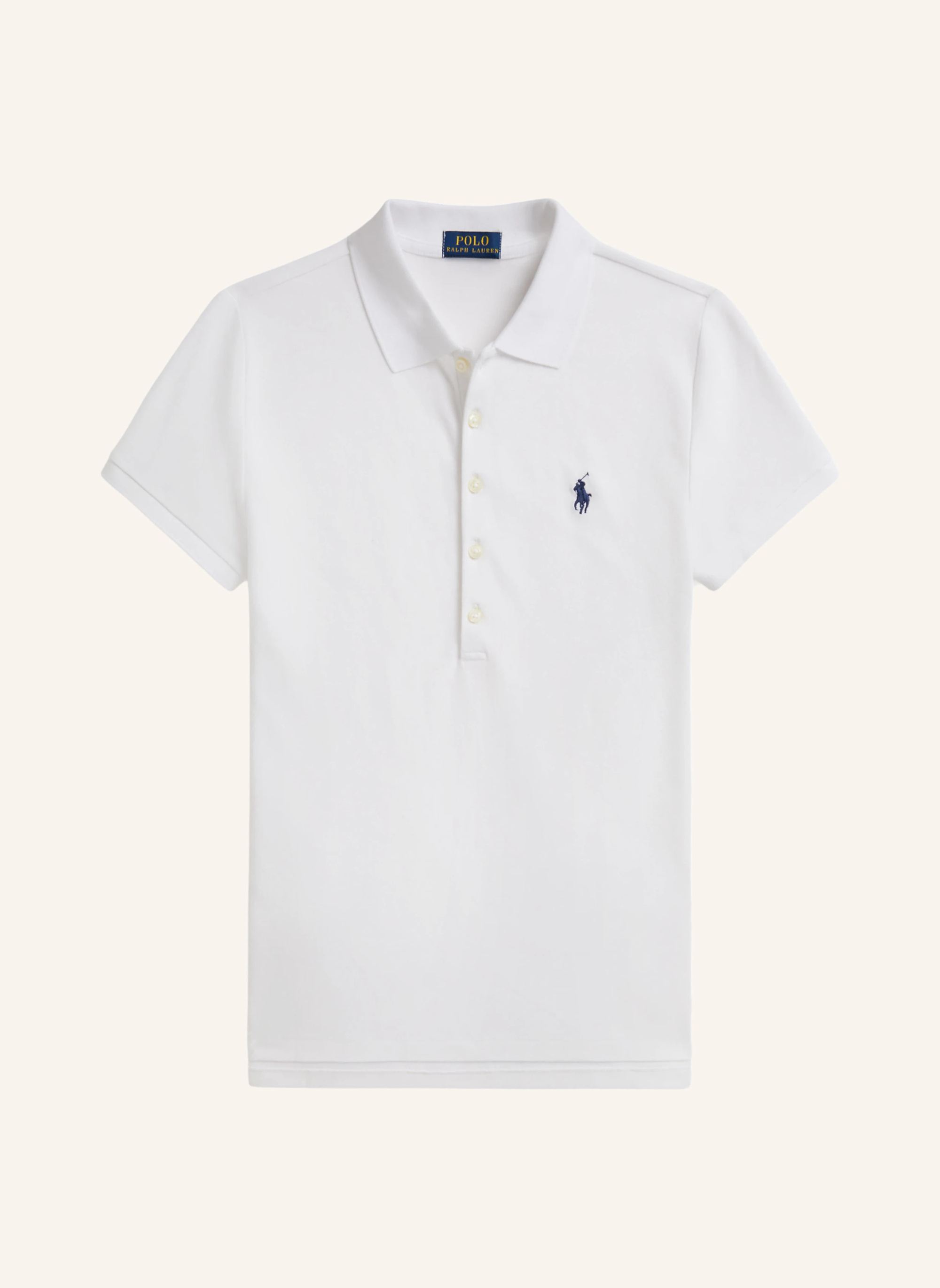 POLO RALPH LAUREN Piqué-Poloshirt – WEISS