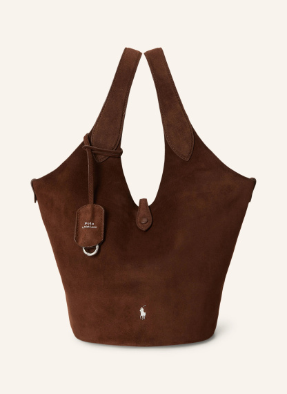 POLO RALPH LAUREN Shopper – DUNKELBRAUN / SILBER