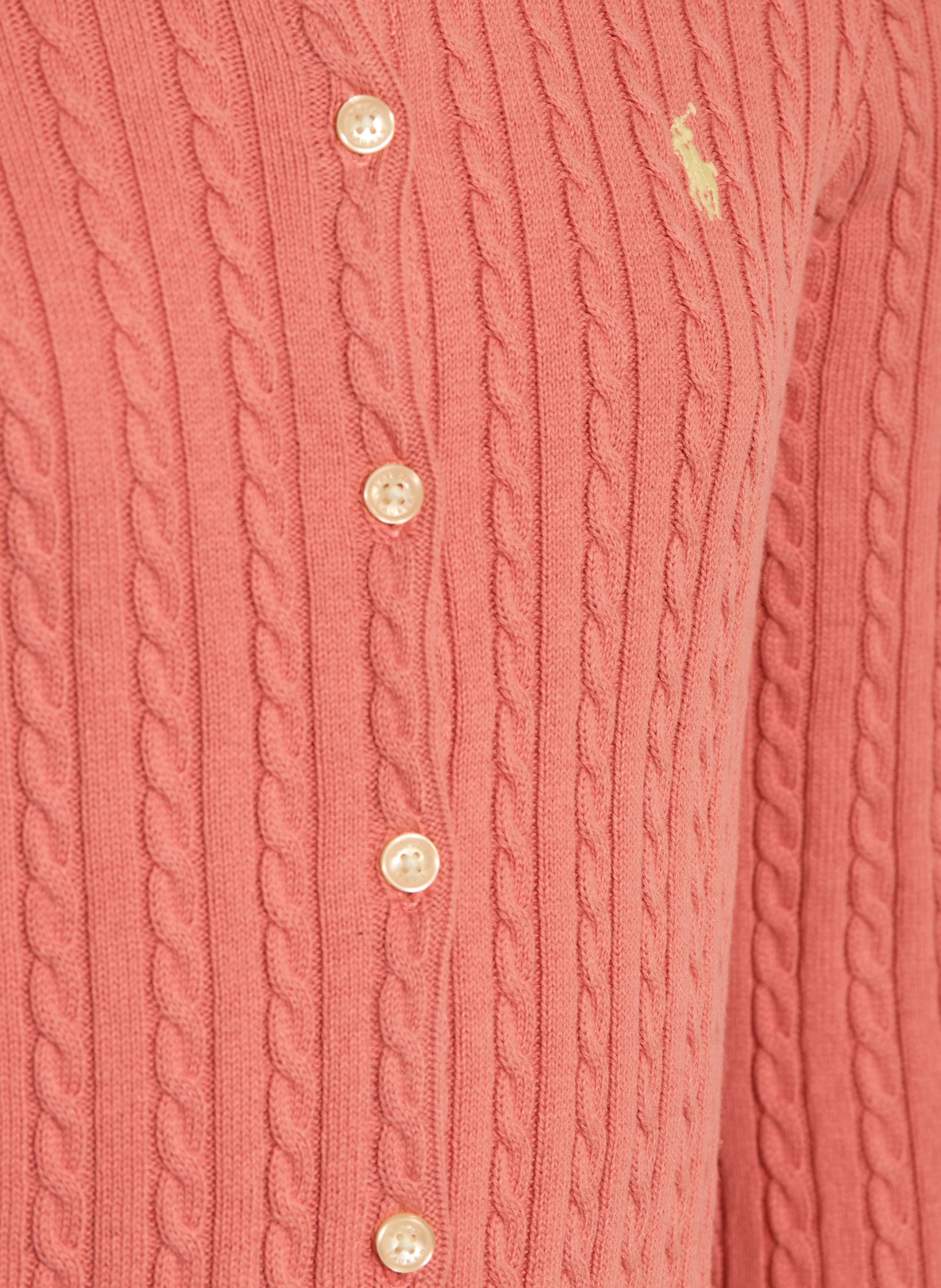 POLO RALPH LAUREN Strickjacke – LACHS