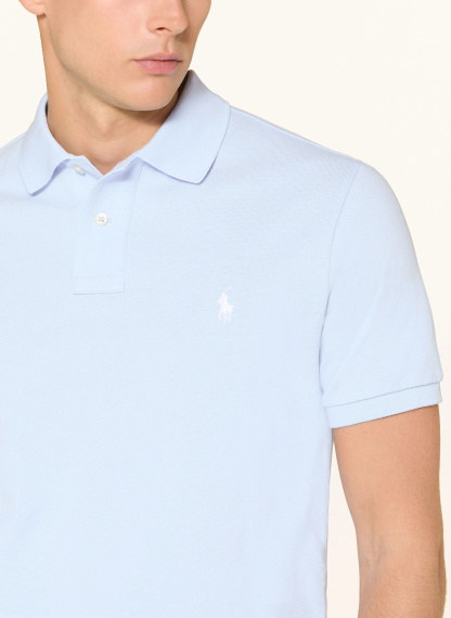 POLO RALPH LAUREN Piqué-Poloshirt Custom Slim Fit – EISBLAU