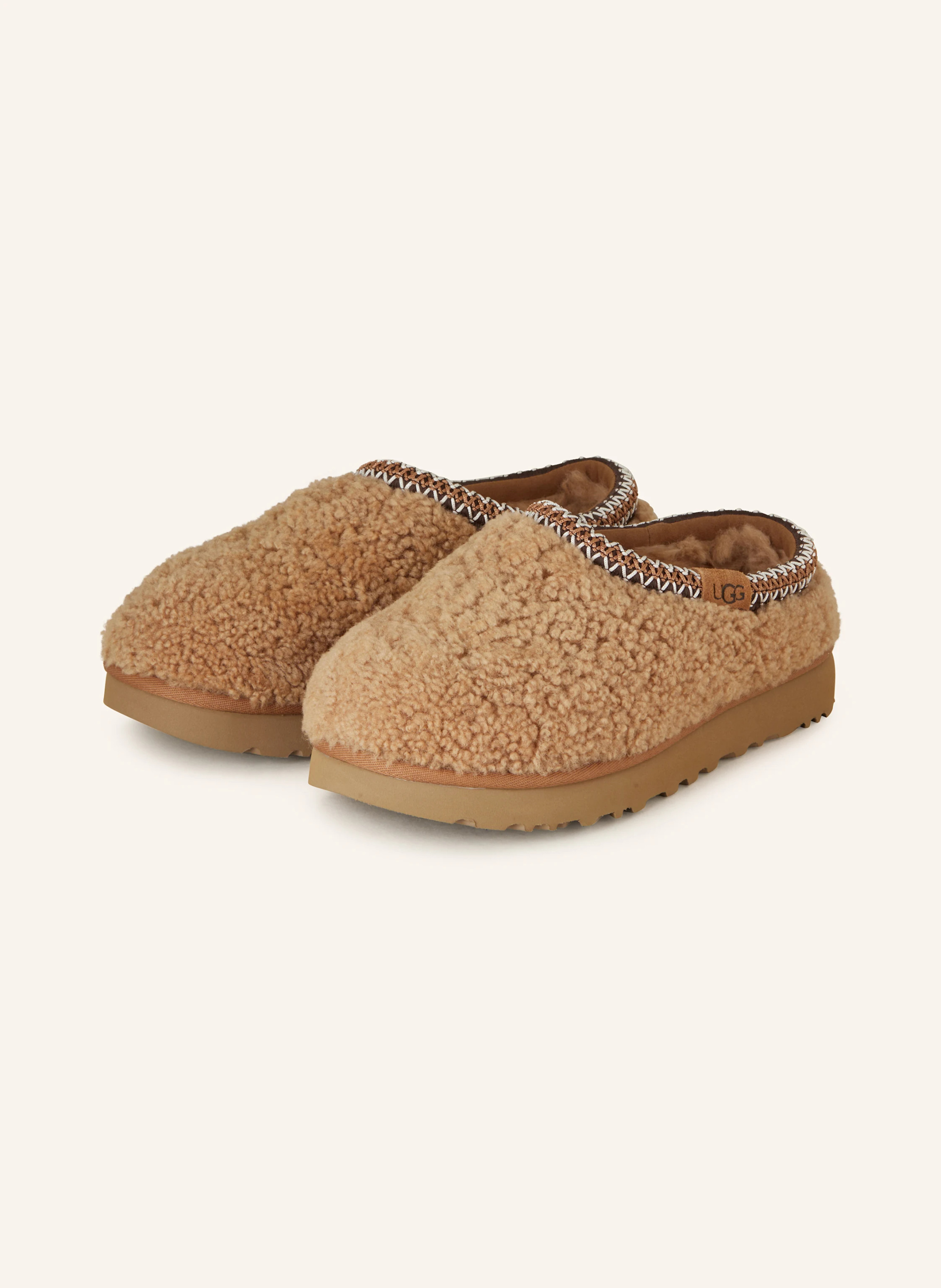 UGG Pantoletten TASMAN MAXI CURLY – BRAUN