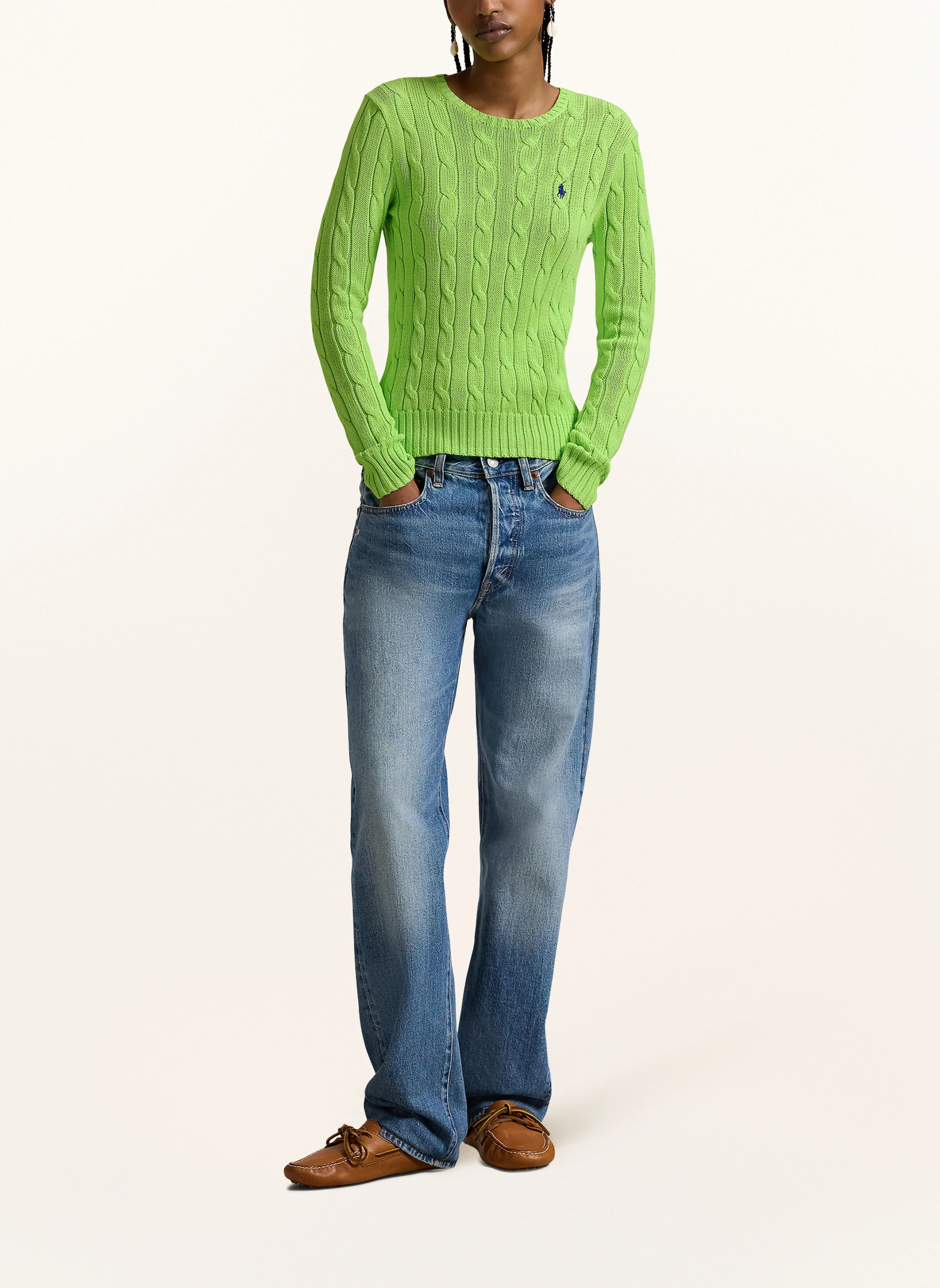 POLO RALPH LAUREN Pullover – NEONGRÜN
