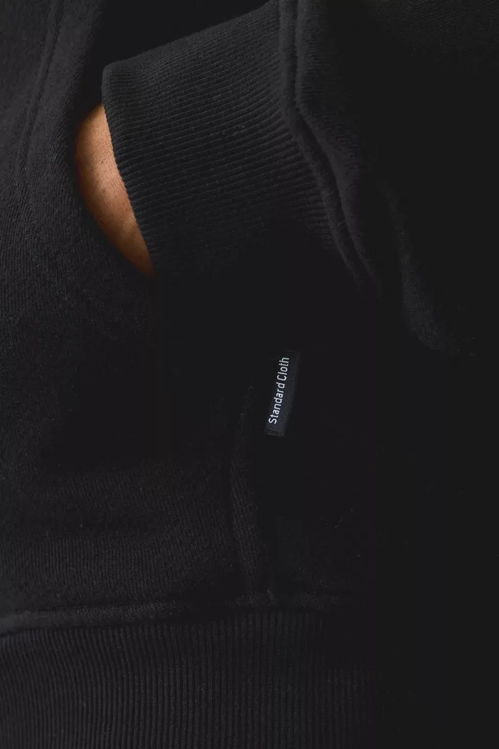 Standard Cloth Pregame Zip-Up Hoodie Sweatshirt - Black