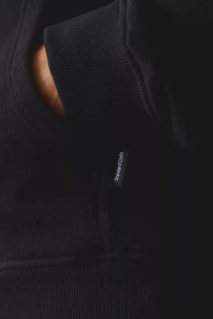 Standard Cloth Pregame Zip-Up Hoodie Sweatshirt - Black