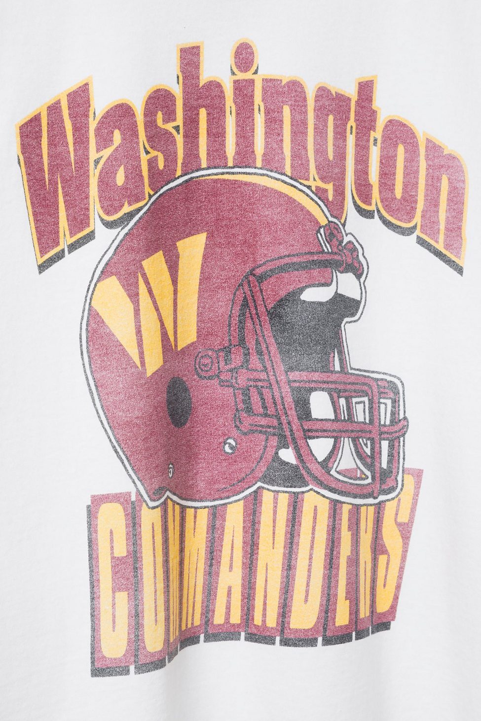 Junk Food NFL Throwback Helmet Flea Market Tee - Washington Commanders
